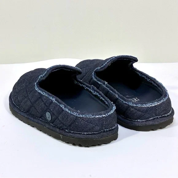 Birkenstock 1774 Eliscu Quilted Denim Slide Clogs Mules Dark Wash Denim 6 37 NEW - Picture 6 of 17